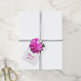 Gott Peonies. Presentetikett