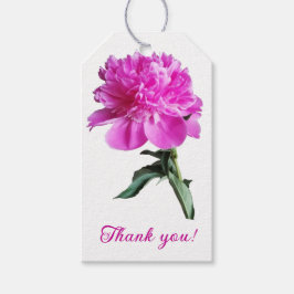 Gott Peonies. Presentetikett