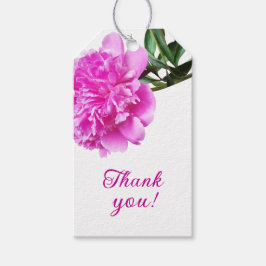 Gott Peonies. Presentetikett
