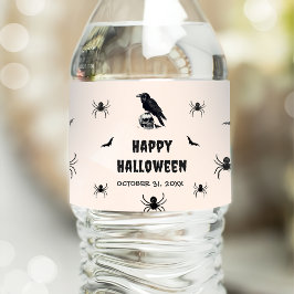 Gott skal för Vintage i halloween fest Vuxen Vattenflaskor Etikett