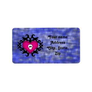 Gott skallhjärta adressetikett