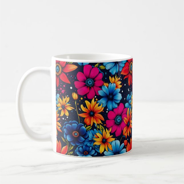 Gott sötningsmedel Blommor och Ro Kaffemugg (Vänster)