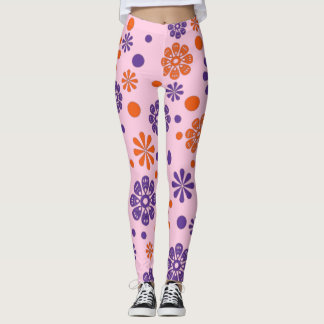 Gott sötningsmedel Blommor och Ro Mönster Leggings