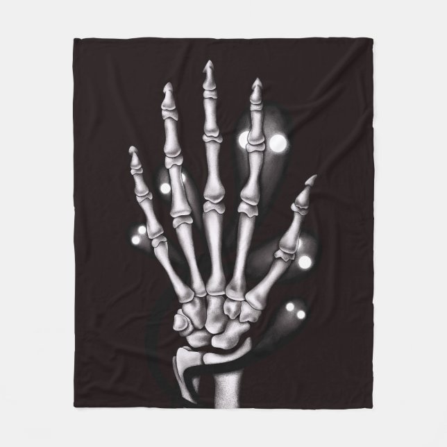 Gott spöken-skelett fleecefilt (Framsidan)