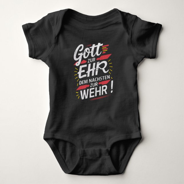 Gott zur Ehr dem Nächsten zur Wehr - Feuerwehr T Shirt (Framsida)