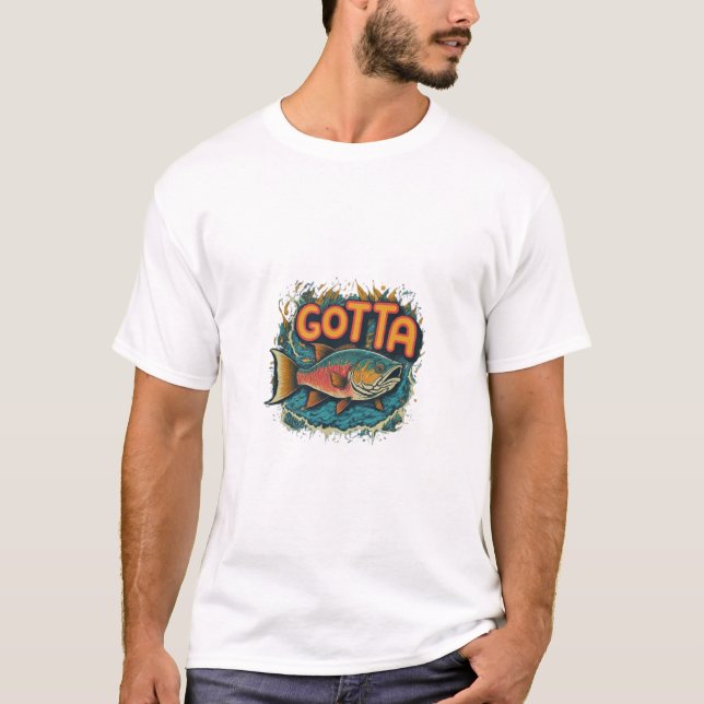 "Gotta Catch 'Em - Vibrant Retro Äventyr T-Shirt (Framsida)