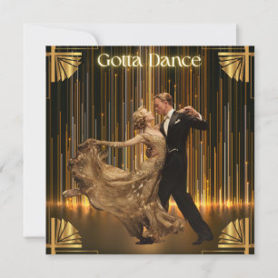 Gotta Dance - Vintage Ballroom Art Deco Julkort