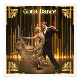 Gotta Dance - Vintage Ballroom Art Deco Poster