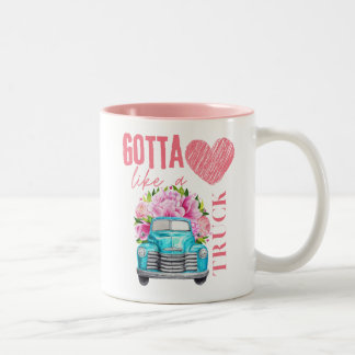 GOTTA HEART SOM EN LASTBIL Två-Tonad MUGG