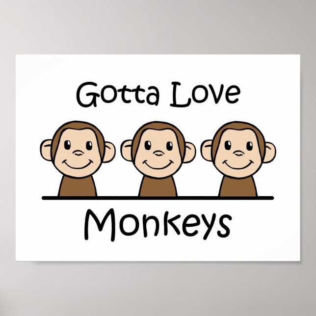Gotta Kärlek Monkey Poster (Framsidan)