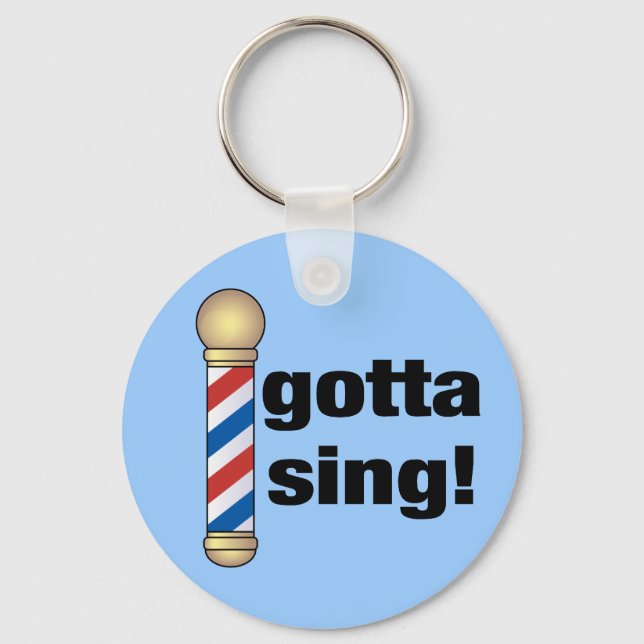 Gotta Sjunga Barbershop Gift Nyckelring (Framsida)