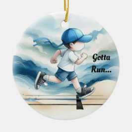 Gotta Springa Male Springer Keepsaké Julgransprydnad Keramik