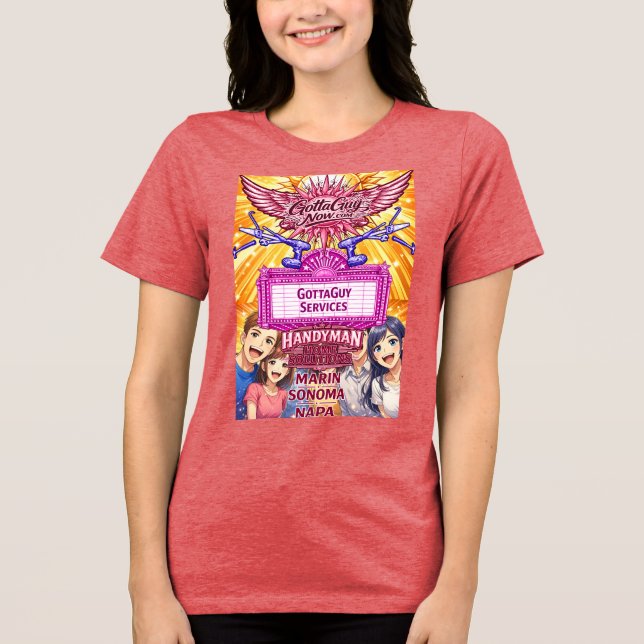 GottaGuy Services Anime Handyman Hemlösning T Shirt (Framsida)