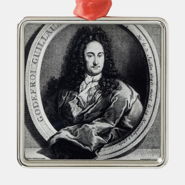 Gottfried Wilhelm Leibniz Julgransprydnad Metall (Framsidan)