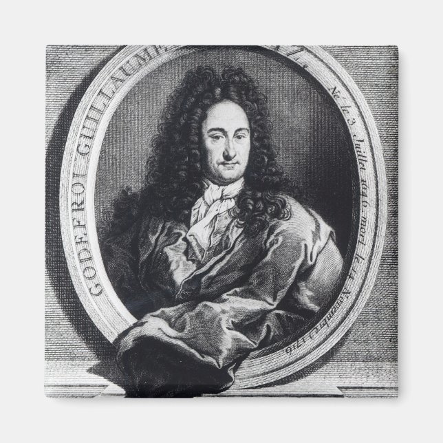 Gottfried Wilhelm Leibniz Magnet (Framsidan)