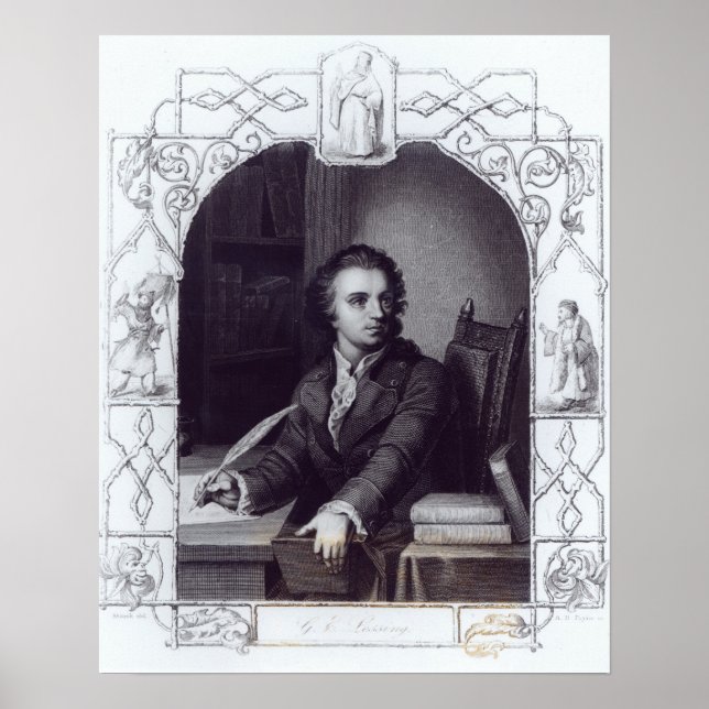 Gotthold Ephraim Lessing Poster (Framsidan)
