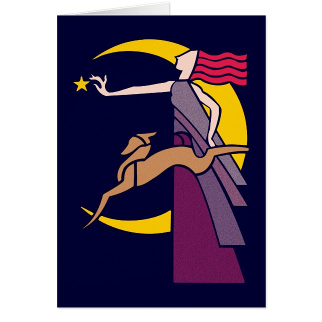 Göttin Goddess Diana Hälsningskort (Framsidan)