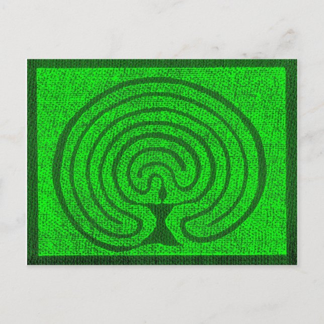 Göttin im Labyrint 1 Vykort (Framsida)