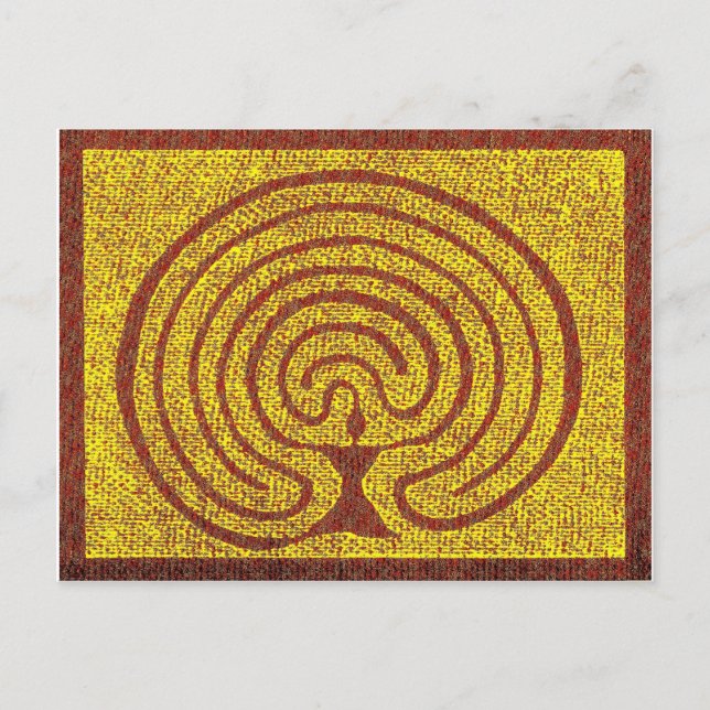 Göttin im Labyrint 3 Vykort (Framsida)