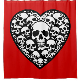 gottiska valentineser, svart hjärtskalle