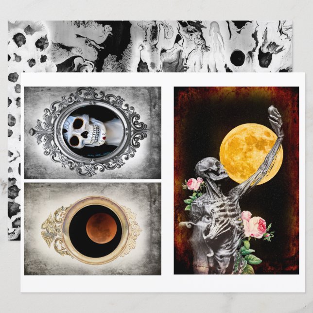 Gottkort för papper skräpbok (Fram/baksida)