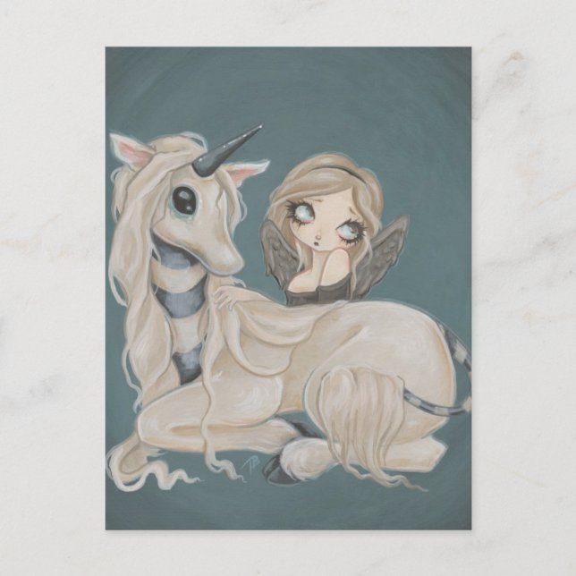 Gottlig ängel med enmajsvykort vykort (Framsida)