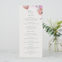 Gouache Blommars Flat Menu