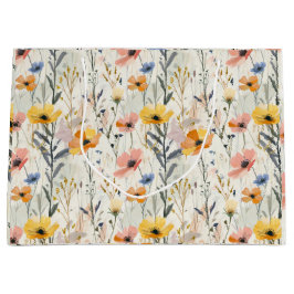 Gouache Meadow Flowers Mönster