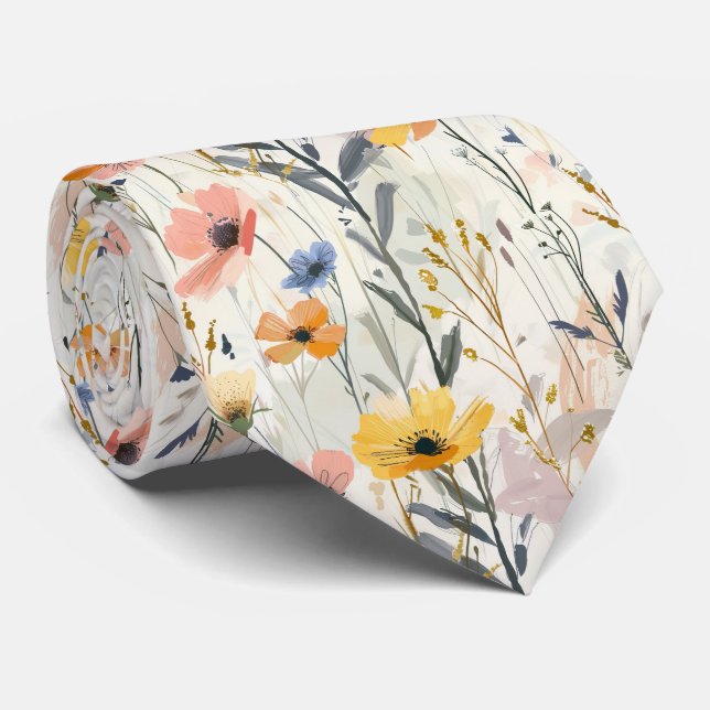 Gouache Meadow Flowers Mönster Slips (Rullad)