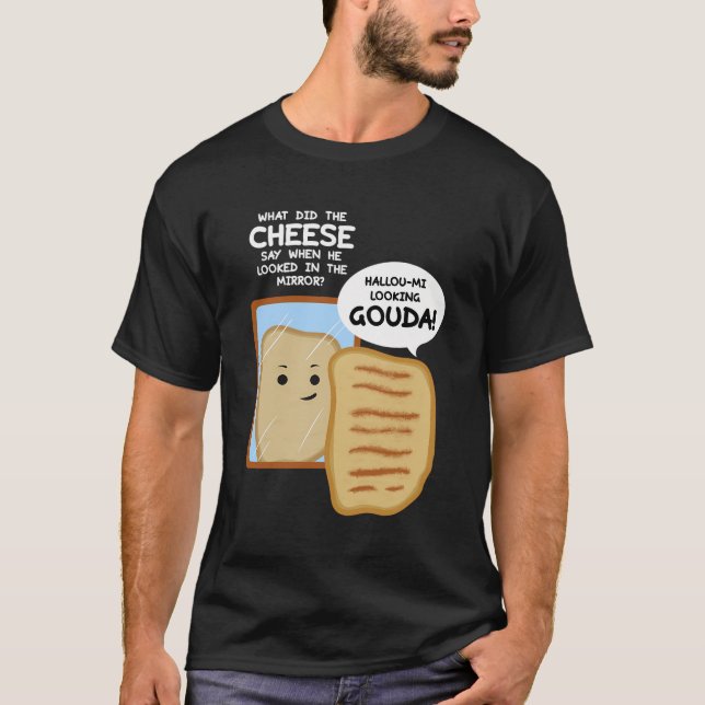 Gouda Cheese Enthusiast Turophile Cheesemaker Chee T Shirt (Framsida)