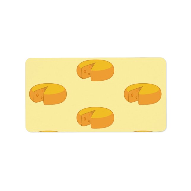 Gouda Cheese Rounds Dutch Foodie Gastronomy Adressetikett (Framsidan)