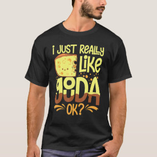 Gouda-ost Rökt Queso-skivor, tillskurna T Shirt