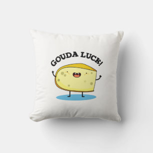 Gouda Tur Funny Cheese Pun Kudde