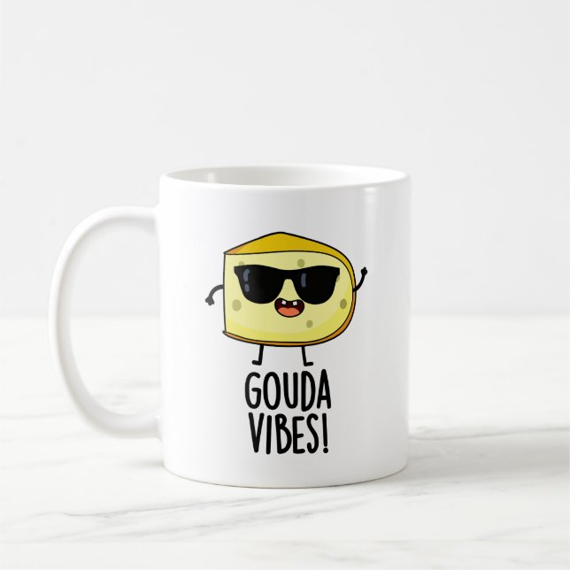 Gouda Vibes Roligt Ostskämt  Kaffemugg (Vänster)