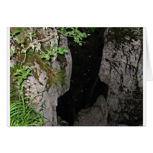 Gouffre Berger Enterance Hälsningskort (Framsidan Horizontal)