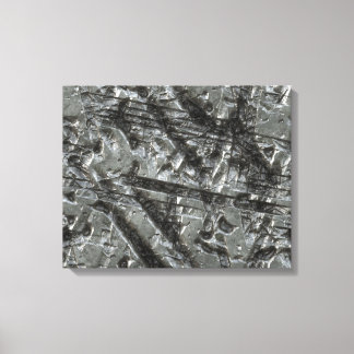 Gouged och Scarred 1 Wrapped Canvas