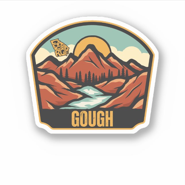 Gough, Georgia Klistermärken (Framsida)