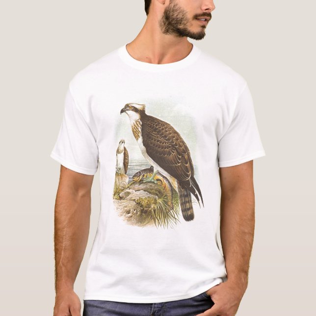 Gould - fiskgjuse - Pandionhaliaetus Tee Shirt (Framsida)