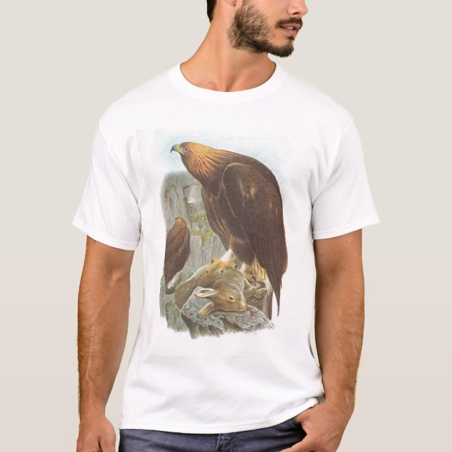 Gould - guld- örn - Aquila chrysaetos T Shirt (Framsida)