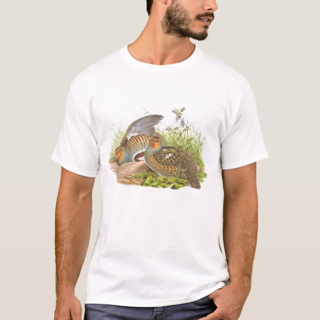 Gould - rapphöna - Perdixperdix T-shirt (Framsida)
