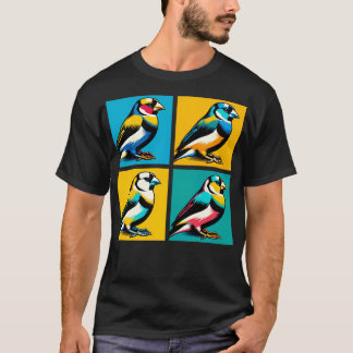 Gouldian Finch Art Coola Birds T Shirt