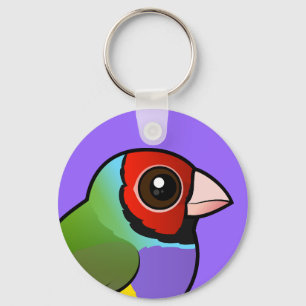 Gouldian Finch Nyckelring