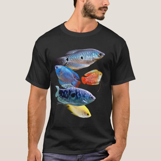 Gouramis Dwarf Gourami Aquarium Fish Art T Shirt (Framsida)