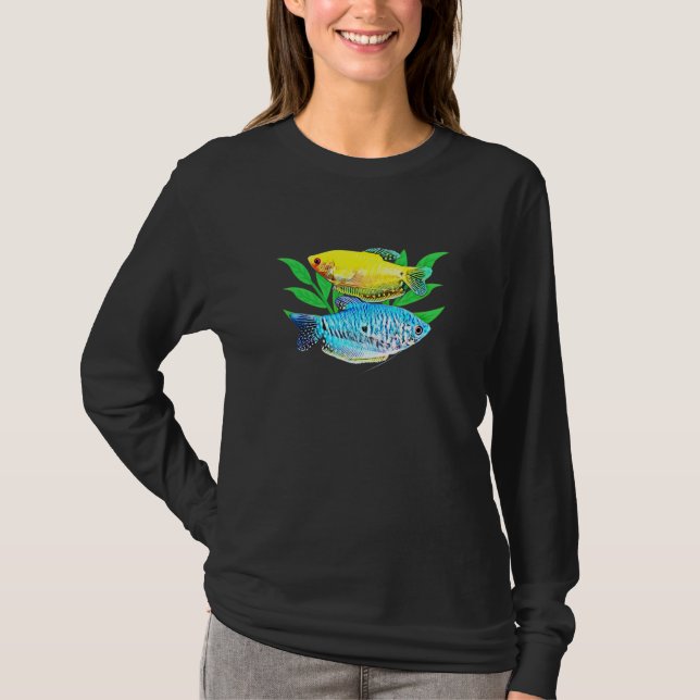 Gouramis Gourami Breeders Aquarium Fish Kepers T Shirt (Framsida)