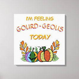 Gourd-geous Fall Pumpkins Canvastryck