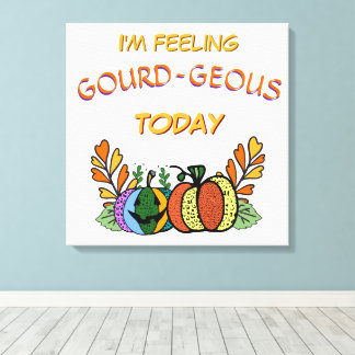 Gourd-geous Fall Pumpkins Canvastryck