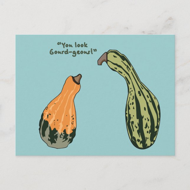 Gourd-geous Vykort (Framsida)
