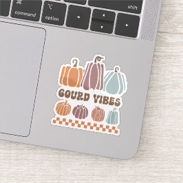 Gourd Vibes Funny Fall Pumpkins Sticker Klistermärken