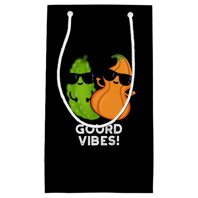 Gourd Vibes Funny Veggie Pun Mörk BG (Framsidan)