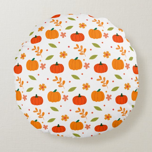 Gourd Vibes Rund Kudde (Framsidan)